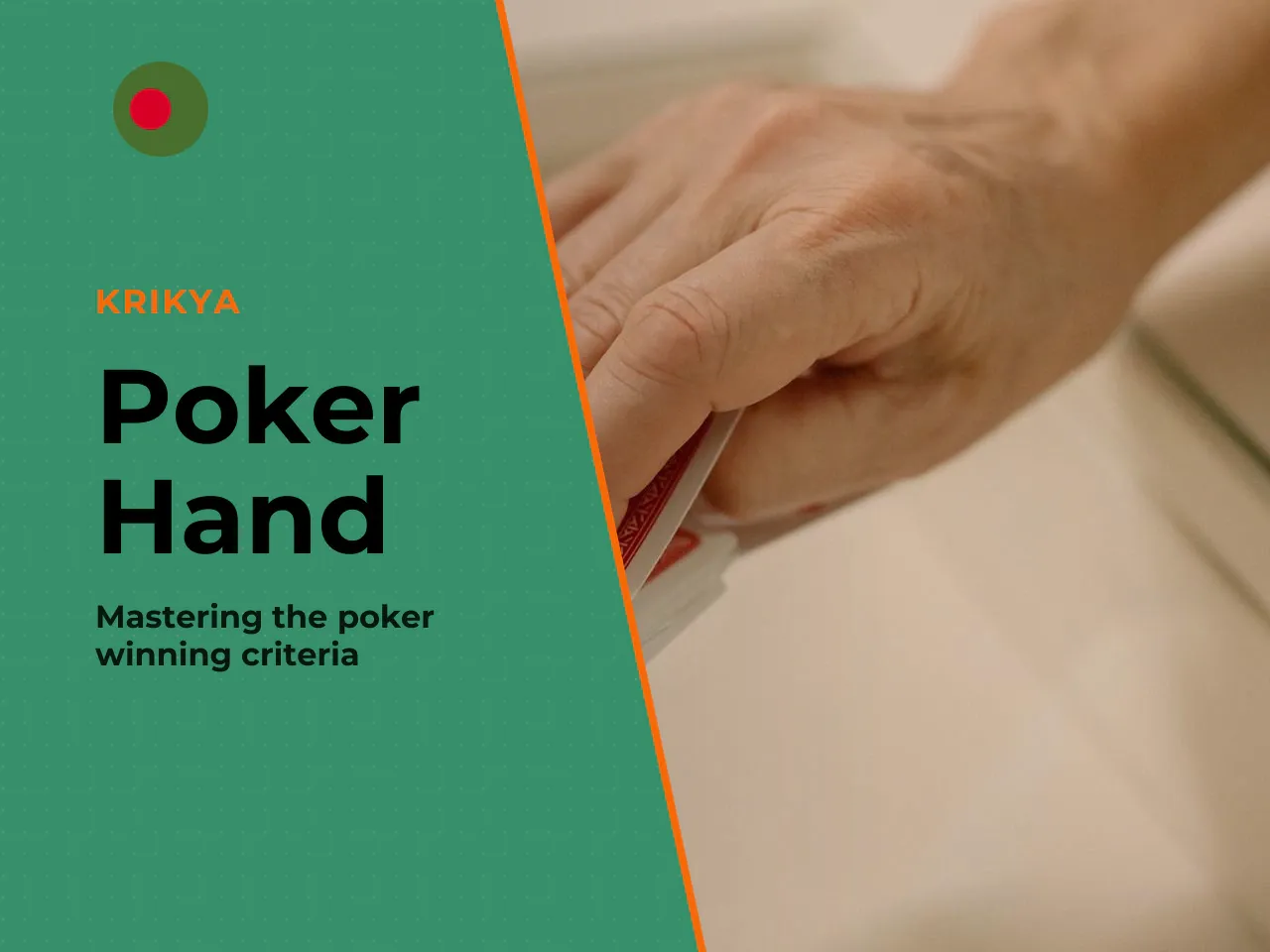 How Winning Hands Are Compared. When two poker players hold the same type of combination, the winner is determined by comparing the specific cards involved. This is where the concept of a **kicker** b