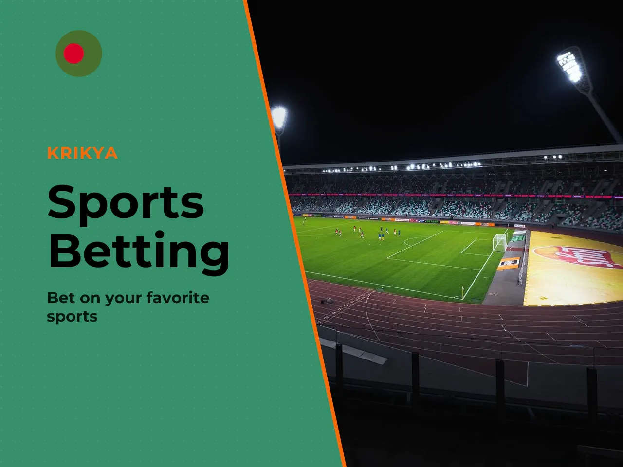 Available Sections: Sports Betting, Casino Section and Live Casino. Three main functional zones greet you after authorisation. The **sports betting** section focuses on popular regional tournaments — 