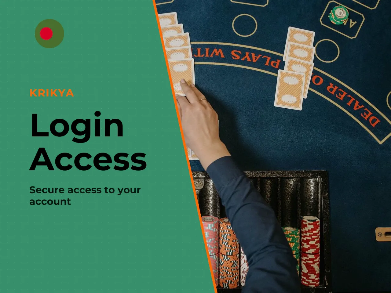 Login Through the Krikya Website. The login form on the desktop version is located in the upper-right area of the screen. Look for the **"Login"** button — it is typically displayed in a contrasting c