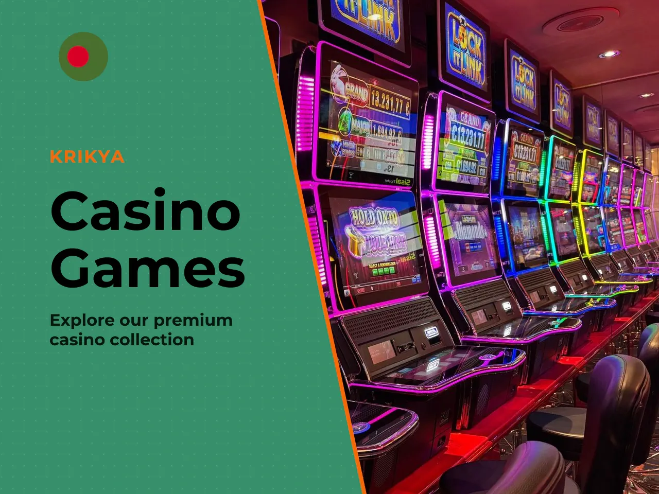 Casino Games Available on Krikya Bangladesh. The **krikya online casino bangladesh** library is one of the platform's two load-bearing pillars. It is designed as a content aggregator from external sof