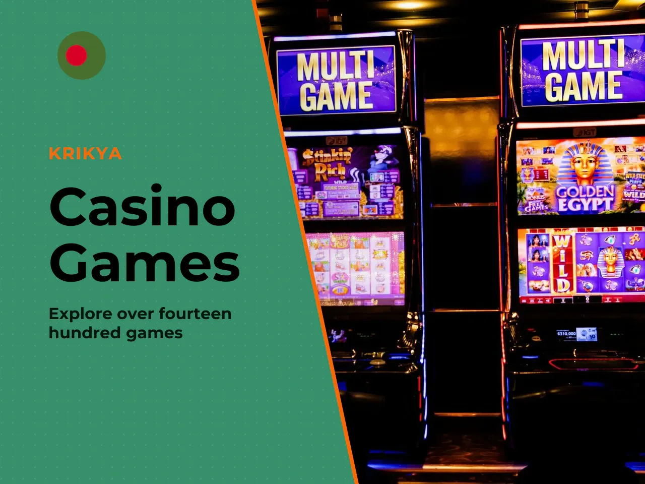 Slots, Table Games, and Other Casino Games. Krikya's casino section contains over 1,400 games, sourced from multiple software providers and aggregated into a single lobby. The krikya casino game onlin